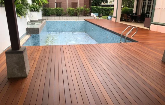 Poolside Timber Decking